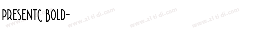 PresentC Bold字体转换